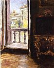 Venetian Canvas Paintings - Venetian Balcony